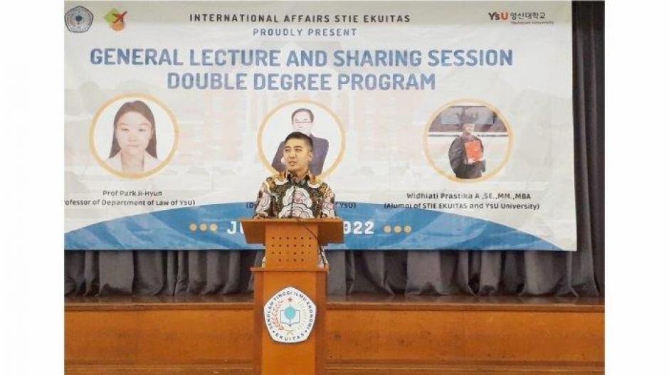 STIE Ekuitas Gelar General Lecture and Sharing Session Double Degree Program