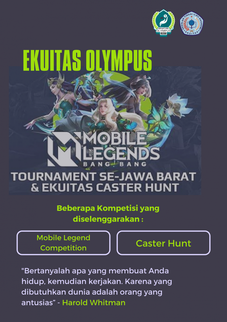 Ekuitas Olympus Mobile Legend Competition